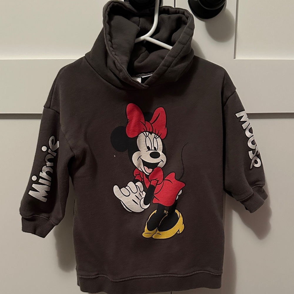 Minnie Mouse Kids Hoodie - Dark Grey